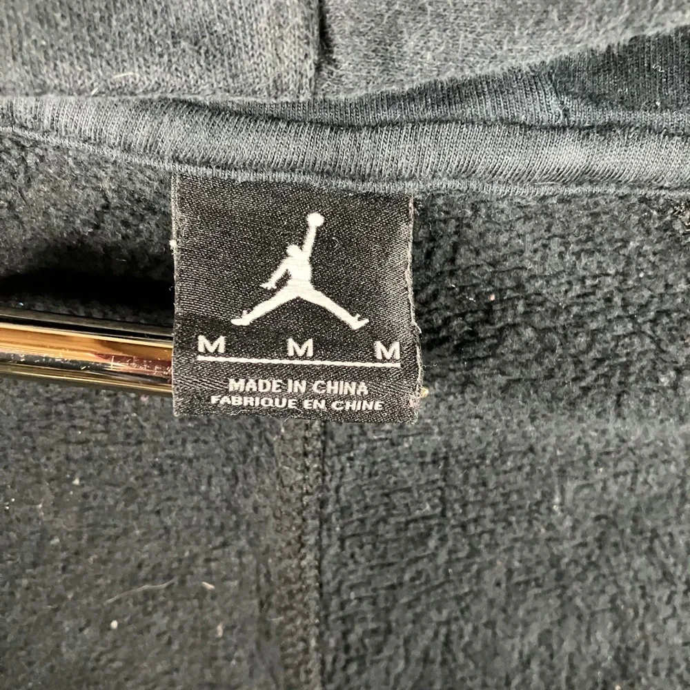 Jordan Full Zip Hoodie Men M Black‎ Graphic Sleeve Jumpman 23 Hood Hypebeast